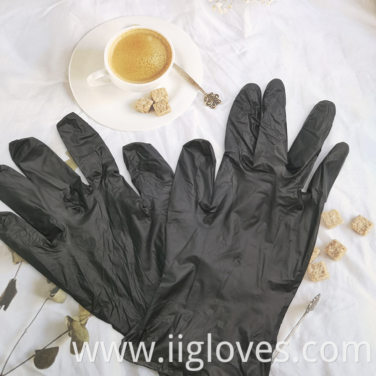 Black Touch gloves tattoo beauty make up powder free latex glove nitrile PVC Vinyl safety work gloves